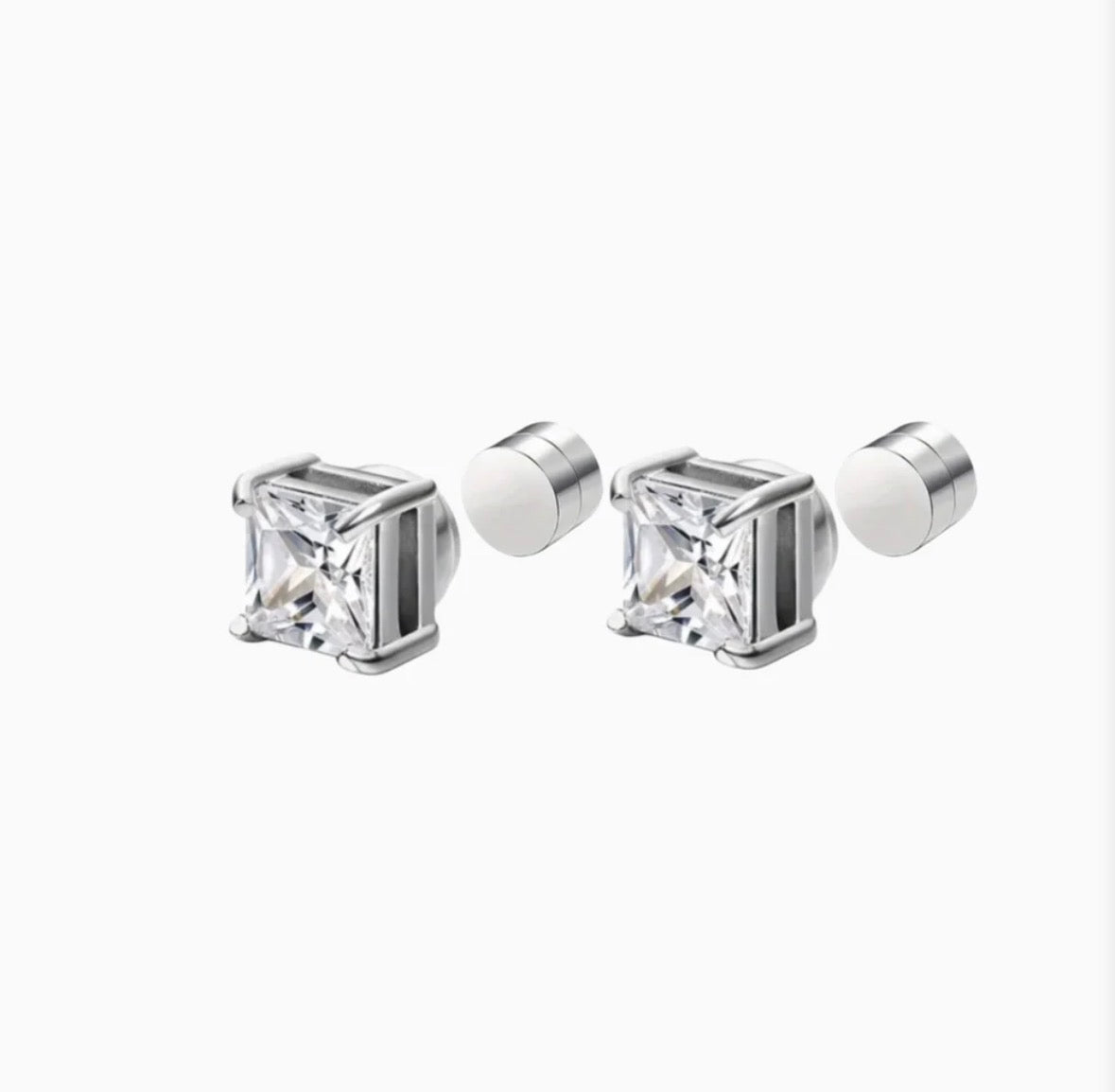 Cubic Magnet Earring