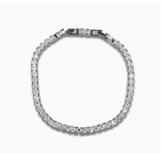 Tiny Square Bracelet (Silver)