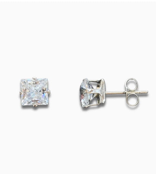 Square Crystal Earrings