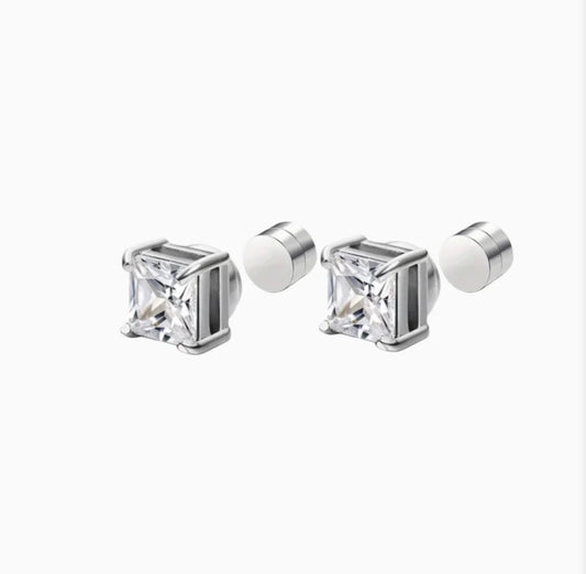 Cubic Magnet Earring
