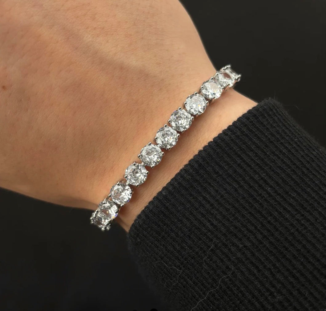 Tennis Crystal Bracelet (Silver)