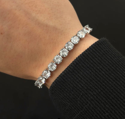 Tennis Crystal Bracelet (Silver)